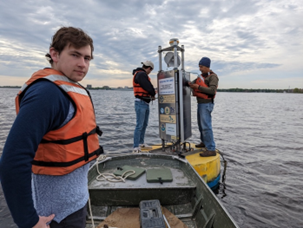 Nate Dugener defends thesis on annual dynamics of lake hypoxia